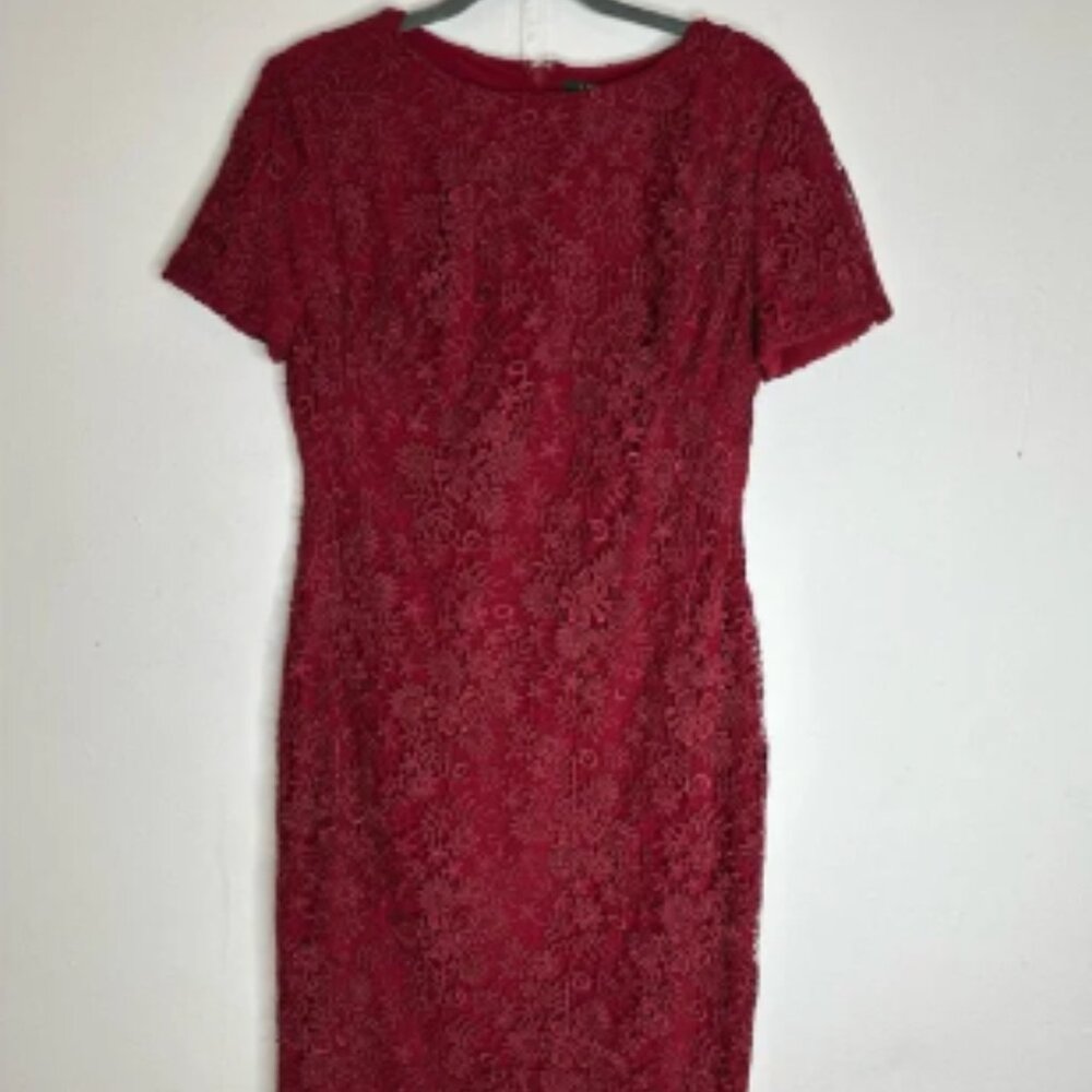 Ralph Lauren Floral Scalloped Lace Dress Size 10